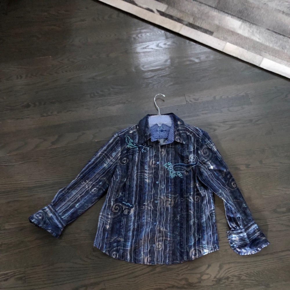 Robert Graham womens button down shirt